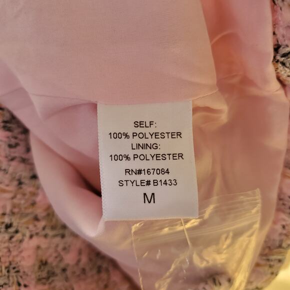 Tuckernuck Pomander Place Ethereal Tweed Bianca Dress Pink B1433 Size Medium New - Picture 10 of 11